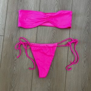 Frankies Bikinis Naomi Osaka Glitter Bikini Set